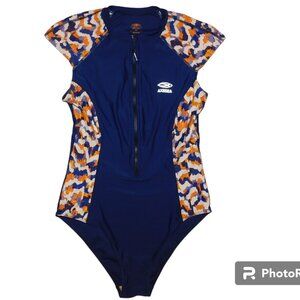 Axesea Short Sleeve One Piece Swimsuit Size 10